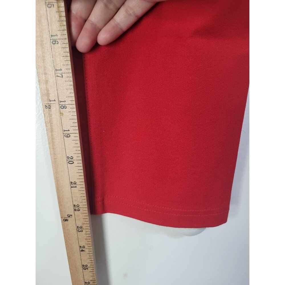 CHICO'S Women's SZ OO (US XS/2) Getaway 5 Pocket Cropped Pants Scarlet Sun Red - Picture 8 of 11